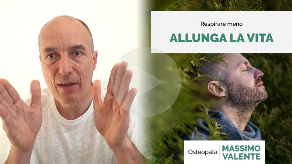 Respirare meno allunga la vita!